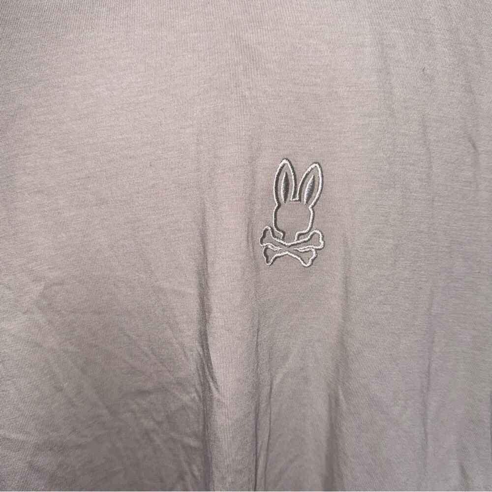 PSYCHO BUNNY Pima cotton streetwear classic long sleeve tshirt 4 - Picture 3 of 4